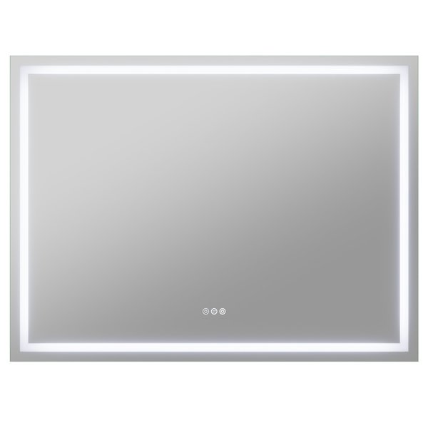 Anzzi 36in x 48in Frameless LED Front/Back Light Bathroom Mirror With Defogger BA-LMDFX023AL